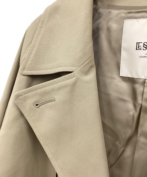 journal standard L'essage（ジャーナルスタンダード レサージュ）journal standard L'essage (ジャーナルスタンダード レサージュ) ショートトレンチコート ベージュ サイズ:FREEの古着・服飾アイテム