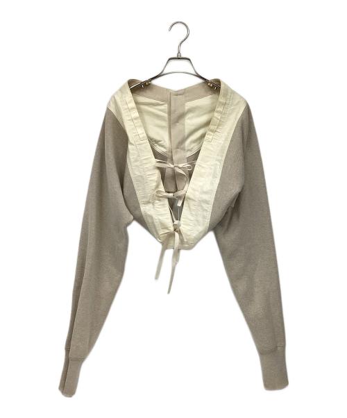 INSCRIRE（アンスクリア）INSCRIRE (アンスクリア) Under bolero ベージュ サイズ:FREEの古着・服飾アイテム