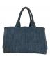 PRADA (プラダ) カナパ/デニムトートバッグ インディゴ サイズ:-：40000円