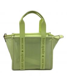 Kate Spade（ケイトスペード）の古着「キップメッシュスモールトート」｜イエロー