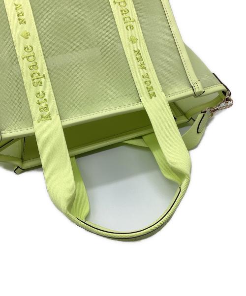 Kate Spade（ケイトスペード）Kate Spade (ケイトスペード) キップメッシュスモールトート イエロー サイズ:-の古着・服飾アイテム