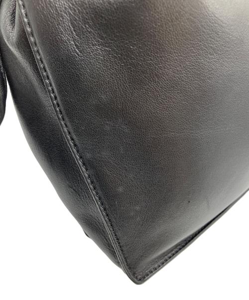 LOEWE（ロエベ）LOEWE (ロエベ) ナッパレザー巾着ショルダーバッグ ブラックの古着・服飾アイテム