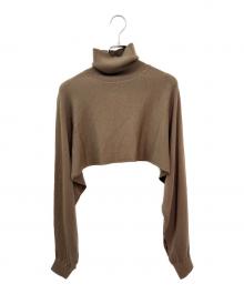 MUSE de Deuxieme Classe（ミューズ ドゥーズィエム クラス）の古着「MILLENNIUM タートルネック ポンチョ」｜ブラウン