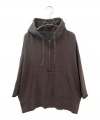 AP STUDIOエーピーストゥディオ）の古着「ウールミックスハーフジップフーディ」｜ブラウン