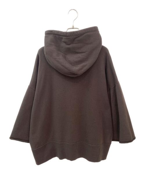 AP STUDIO（エーピーストゥディオ）AP STUDIO (エーピーストゥディオ) ウールミックスハーフジップフーディ ブラウン サイズ:Freeの古着・服飾アイテム
