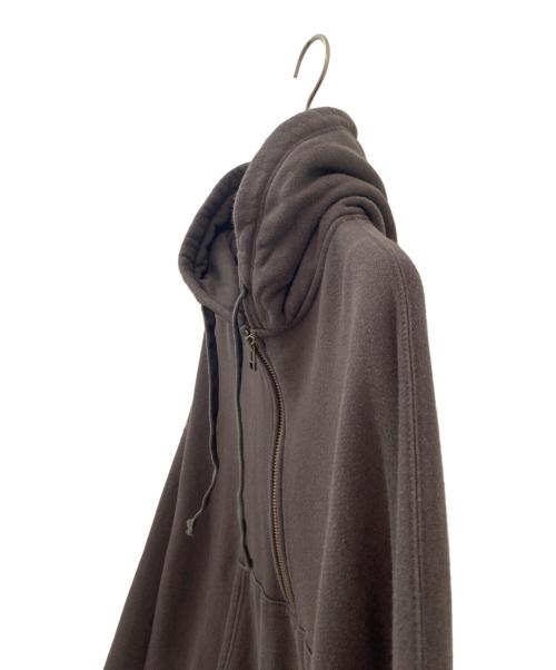 AP STUDIO（エーピーストゥディオ）AP STUDIO (エーピーストゥディオ) ウールミックスハーフジップフーディ ブラウン サイズ:Freeの古着・服飾アイテム