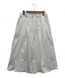 masu（エムエーエスユー）の古着「LUCIE PLEATED SHORTS」｜ホワイト