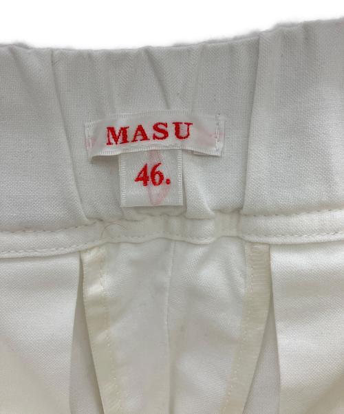masu（エムエーエスユー）masu (エムエーエスユー) LUCIE PLEATED SHORTS ホワイト サイズ:46の古着・服飾アイテム