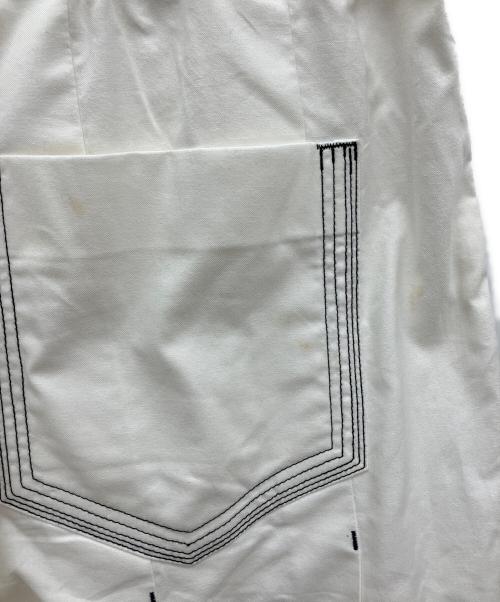 masu（エムエーエスユー）masu (エムエーエスユー) LUCIE PLEATED SHORTS ホワイト サイズ:46の古着・服飾アイテム