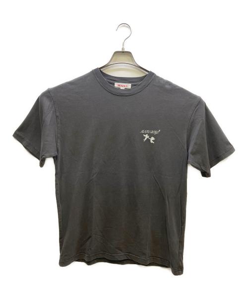 masu（エムエーエスユー）masu (エムエーエスユー) バックプリントTシャツ グレー サイズ:48の古着・服飾アイテム
