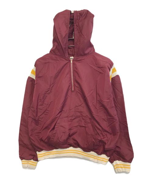 RUSSELL SOUTHERN CO（ラッセル・サザン・カンパニー）RUSSELL SOUTHERN CO (ラッセル・サザン・カンパニー) 60'S ハーフジップ ナイロンジャケット バーガンディー サイズ:Lの古着・服飾アイテム