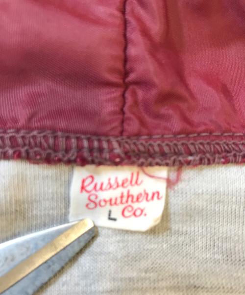 RUSSELL SOUTHERN CO（ラッセル・サザン・カンパニー）RUSSELL SOUTHERN CO (ラッセル・サザン・カンパニー) 60'S ハーフジップ ナイロンジャケット バーガンディー サイズ:Lの古着・服飾アイテム