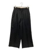 masuエムエーエスユー）の古着「CLASSIC WIDE TROUSERS　MCFW-PT0821」｜ブラック