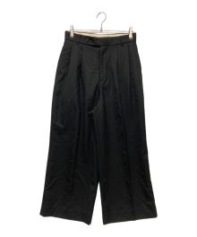 masu（エムエーエスユー）の古着「CLASSIC WIDE TROUSERS　MCFW-PT0821」｜ブラック