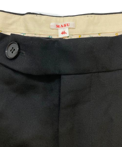 masu（エムエーエスユー）masu (エムエーエスユー) CLASSIC WIDE TROUSERS　MCFW-PT0821 ブラック サイズ:SIZE46の古着・服飾アイテム