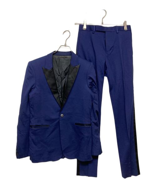 JOHN LAWRENCE SULLIVAN（ジョン ローレンス サリバン）JOHN LAWRENCE SULLIVAN (ジョン ローレンス サリバン) ニットポンチ セットアップ ネイビー サイズ:SIZE34の古着・服飾アイテム