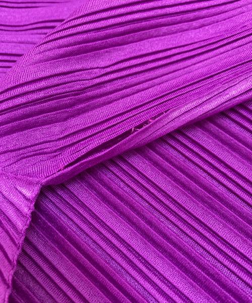 PLEATS PLEASE（プリーツプリーズ）PLEATS PLEASE (プリーツプリーズ) プリーツワンピース パープル サイズ:03の古着・服飾アイテム