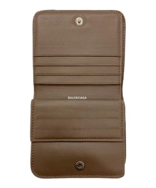BALENCIAGA（バレンシアガ）BALENCIAGA (バレンシアガ) 2つ折り財布 ベージュの古着・服飾アイテム