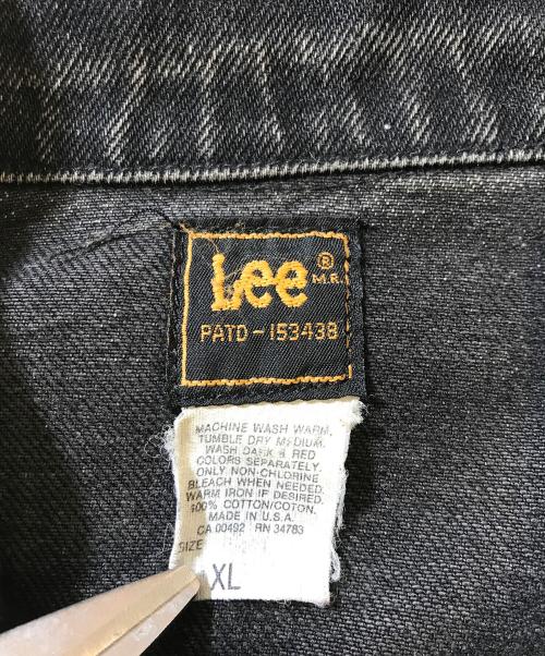 LEE（リー）LEE (リー) 220-J 後染めデニムジャケット ブラック サイズ:XLの古着・服飾アイテム