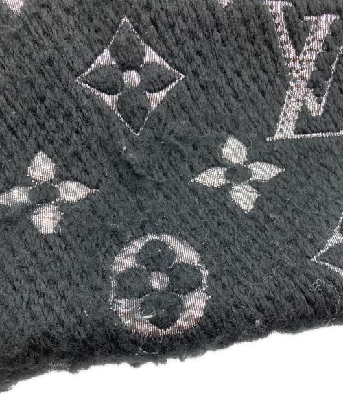 LOUIS VUITTON（ルイ ヴィトン）LOUIS VUITTON (ルイ ヴィトン) エシャルプロゴマニアシャイン マフラー　	モノグラム ブラック サイズ:-の古着・服飾アイテム