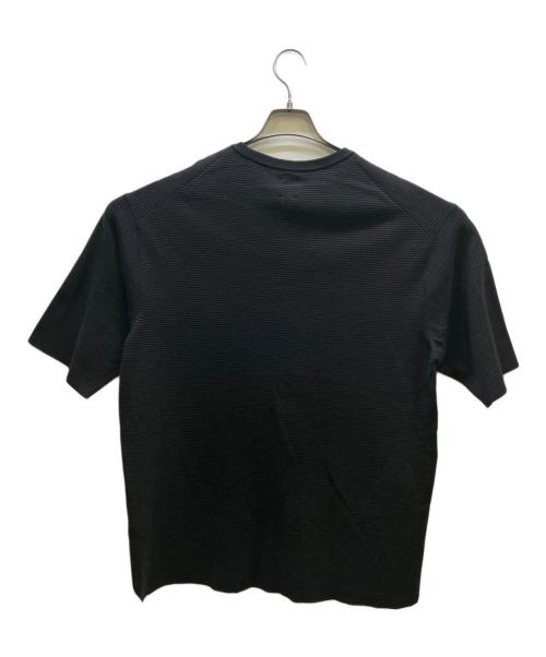 BATONER（バトナ―）BATONER (バトナ―) 32G SMOOTH KNIT CREW NECK T-SHIRT ブラック サイズ:4の古着・服飾アイテム