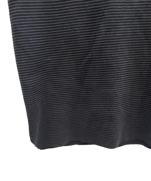BATONER（バトナ―）BATONER (バトナ―) 32G SMOOTH KNIT CREW NECK T-SHIRT ブラック サイズ:4の古着・服飾アイテム