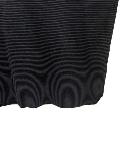 BATONER（バトナ―）BATONER (バトナ―) 32G SMOOTH KNIT CREW NECK T-SHIRT ブラック サイズ:4の古着・服飾アイテム
