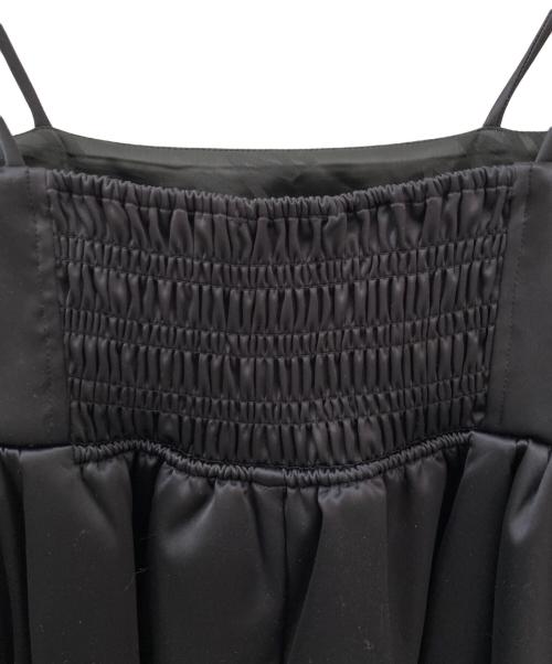 GANNI（ガニー）GANNI (ガニー) Double Satin String Long Dress ブラック サイズ:36の古着・服飾アイテム