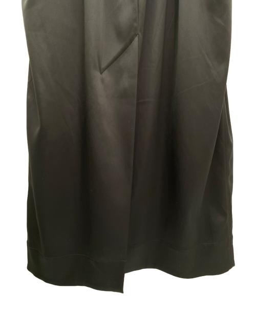 GANNI（ガニー）GANNI (ガニー) Double Satin String Long Dress ブラック サイズ:36の古着・服飾アイテム