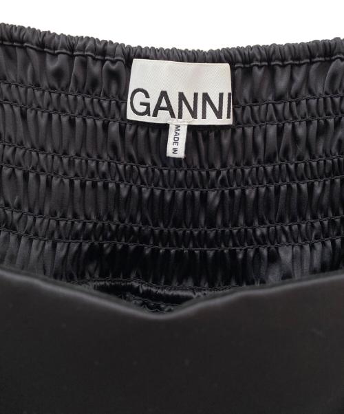 GANNI（ガニー）GANNI (ガニー) Double Satin String Long Dress ブラック サイズ:36の古着・服飾アイテム