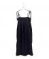 GANNI（ガニー）の古着「Double Satin String Long Dress」｜ブラック