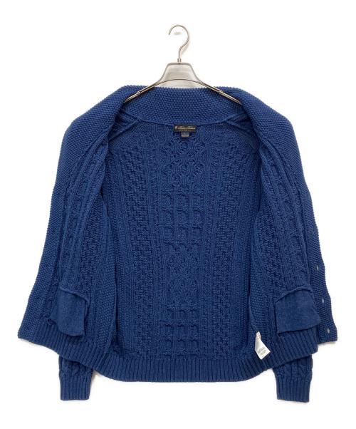 BROOKS BROTHERS（ブルックスブラザーズ）BROOKS BROTHERS (ブルックスブラザーズ) ショールカラーケーブルカーディガン ネイビー サイズ:Lの古着・服飾アイテム