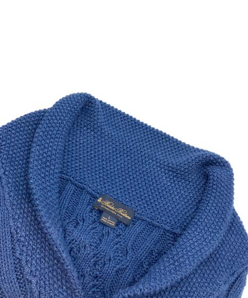 BROOKS BROTHERS（ブルックスブラザーズ）BROOKS BROTHERS (ブルックスブラザーズ) ショールカラーケーブルカーディガン ネイビー サイズ:Lの古着・服飾アイテム