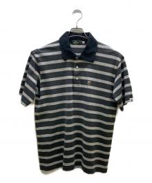 A BATHING APE（アベイシングエイプ）の古着「ボーダーポロシャツ」｜ブラック