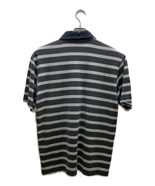 A BATHING APE（アベイシングエイプ）A BATHING APE (アベイシングエイプ) ボーダーポロシャツ ブラック サイズ:Ｌの古着・服飾アイテム