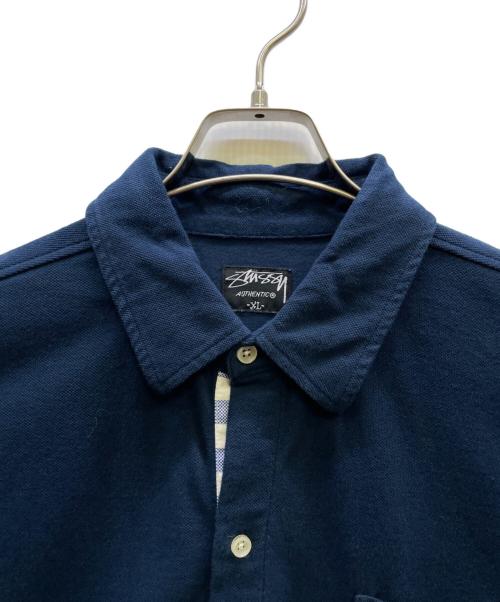 stussy（ステューシー）stussy (ステューシー) 半袖シャツ ネイビー サイズ:XLの古着・服飾アイテム