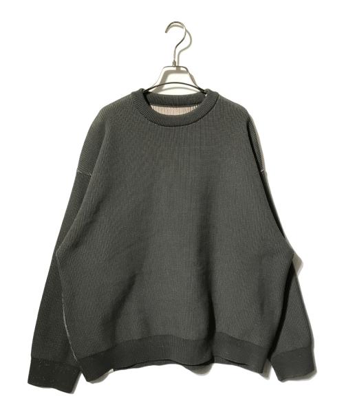 N.HOOLYWOOD（エヌ ハリウッド）N.HOOLYWOOD (エヌ ハリウッド) EXCHANGE SERVICE TOPS KNIT オリーブ サイズ:38の古着・服飾アイテム