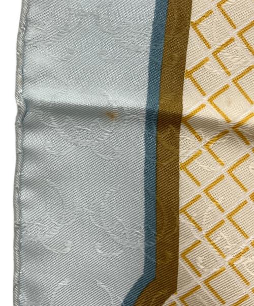 HERMES（エルメス）HERMES (エルメス) カレ90 LA CLE des CHAMPS 自由の天地への鍵  スカイブルーの古着・服飾アイテム