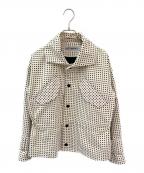 ISSEY MIYAKEイッセイミヤケ）の古着「パンチングジャケット」｜アイボリー