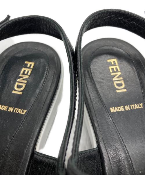 FENDI（フェンディ）FENDI (フェンディ) プラットフォームサンダル ブラック サイズ:37の古着・服飾アイテム