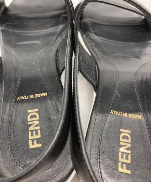FENDI（フェンディ）FENDI (フェンディ) プラットフォームサンダル ブラック サイズ:37の古着・服飾アイテム