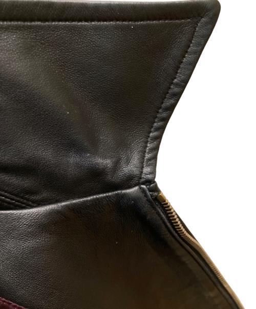 Paul Smith COLLECTION（ポールスミス コレクション）Paul Smith COLLECTION (ポールスミス コレクション) ラムレザージャケット ブラック サイズ:Ｍの古着・服飾アイテム
