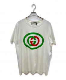 GUCCI（グッチ）の古着「インターロッキングG プリントTシャツ」｜ホワイト
