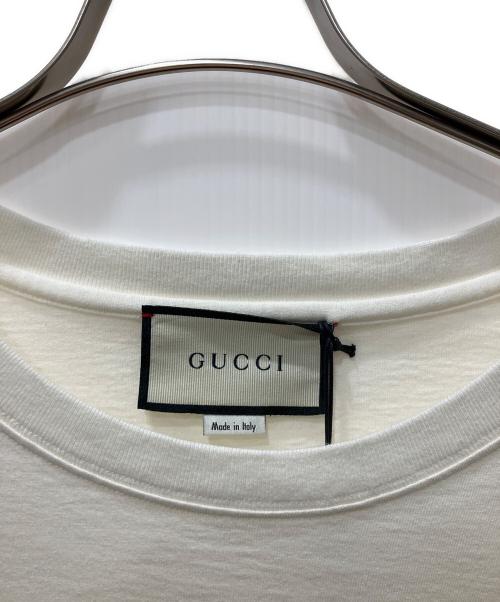 GUCCI（グッチ）GUCCI (グッチ) インターロッキングG プリントTシャツ ホワイト サイズ:Mの古着・服飾アイテム