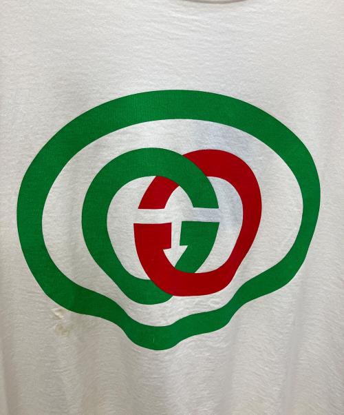 GUCCI（グッチ）GUCCI (グッチ) インターロッキングG プリントTシャツ ホワイト サイズ:Mの古着・服飾アイテム