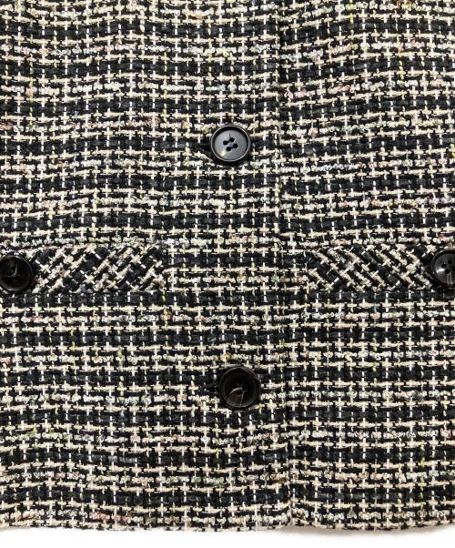 theory（セオリー）theory (セオリー) STRIPE TWEED VEST ブラック×ベージュ サイズ:2の古着・服飾アイテム