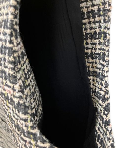 theory（セオリー）theory (セオリー) STRIPE TWEED VEST ブラック×ベージュ サイズ:2の古着・服飾アイテム