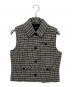 theory（セオリー）の古着「STRIPE TWEED VEST」｜ブラック×ベージュ