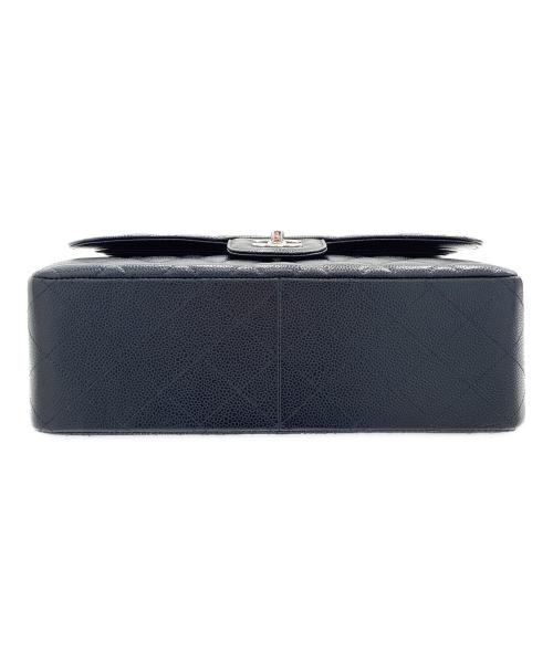 CHANEL（シャネル）CHANEL (シャネル) マトラッセ30 クラシック ラージ Wフラップ ショルダーバッグ/Classic Large Double Flap Shoulder Bag Matelassé 30 ブラック/シルバー金具 サイズ:30の古着・服飾アイテム