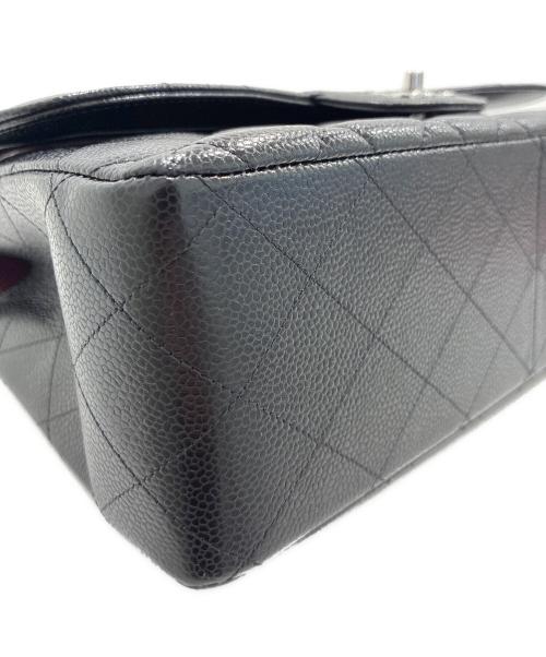 CHANEL（シャネル）CHANEL (シャネル) マトラッセ30 クラシック ラージ Wフラップ ショルダーバッグ/Classic Large Double Flap Shoulder Bag Matelassé 30 ブラック/シルバー金具 サイズ:30の古着・服飾アイテム